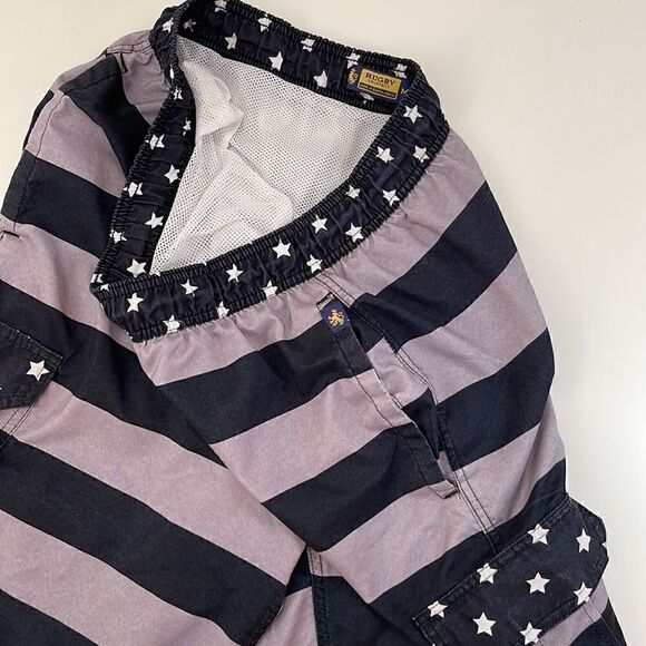 Rugby University board shorts - swim trunks. Size Medium. Drawstring waist. - Picture 3 of 8